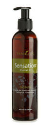 The Oil House | Sensation Massage Oil | Pure essential oils for that holiday feeling every day.